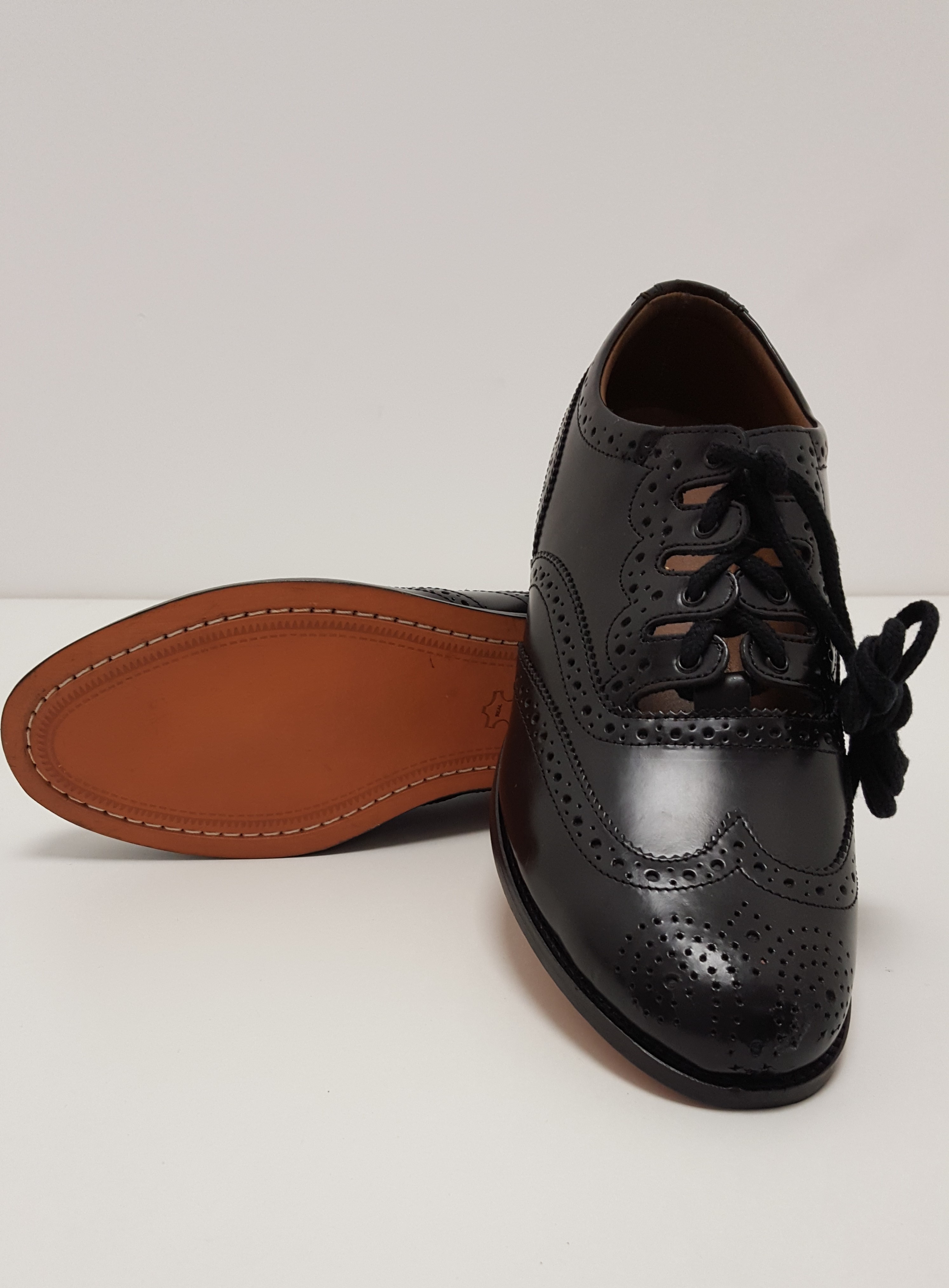 Deluxe All Leather Adult Ghillie Kilt Brogue 1 Deluxe All Leather Adult Ghillie Kilt Brogue