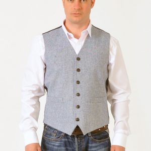 Grey Tweed Waistcoat